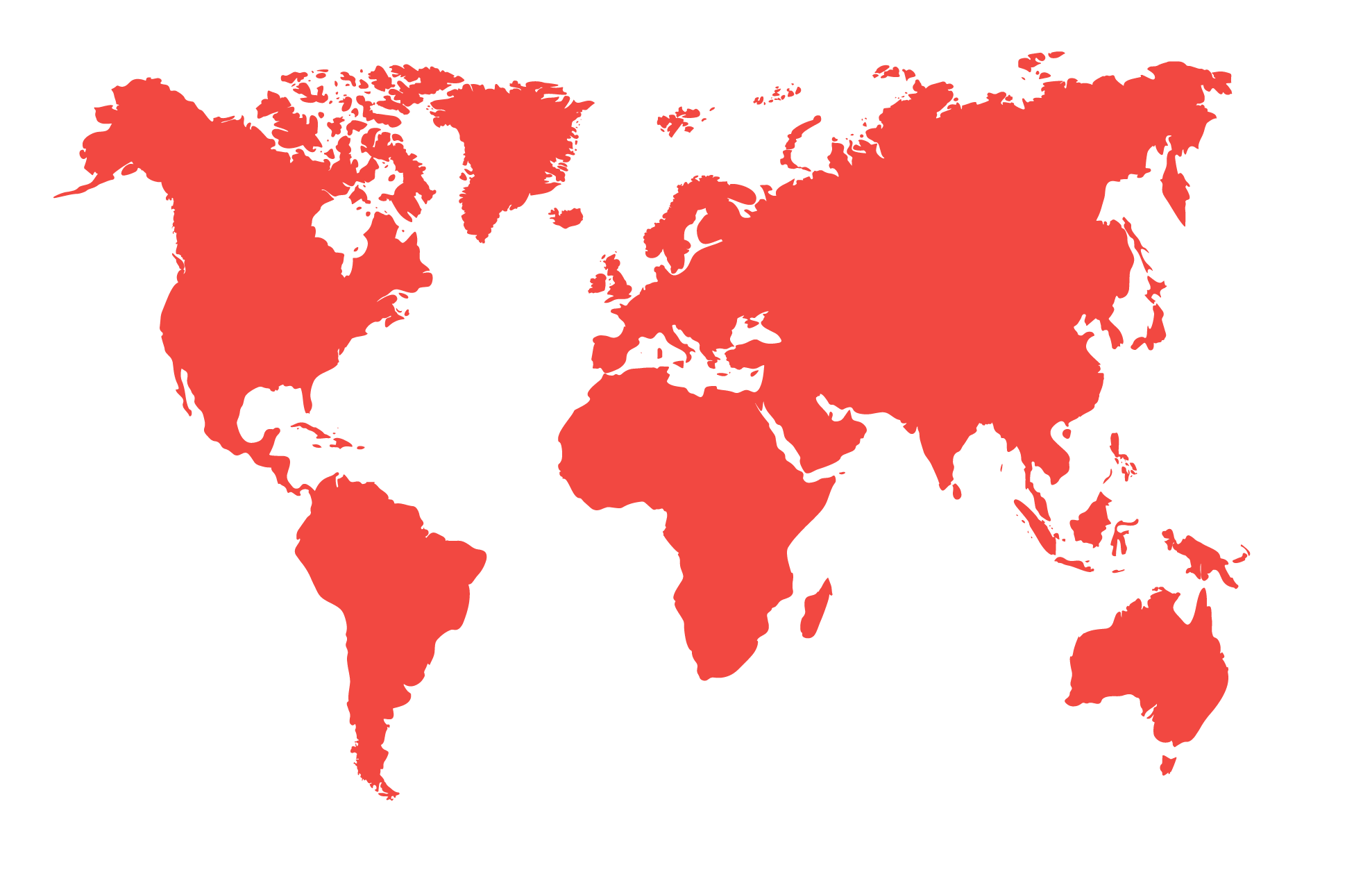 Map Monde - Menna Maroc - Déménagement International